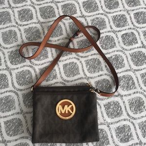Authentic Brown Michael Kors Crossbody